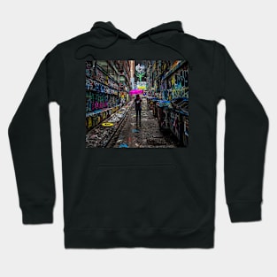 Pink Umbrella in Rutledge Lane Hoodie